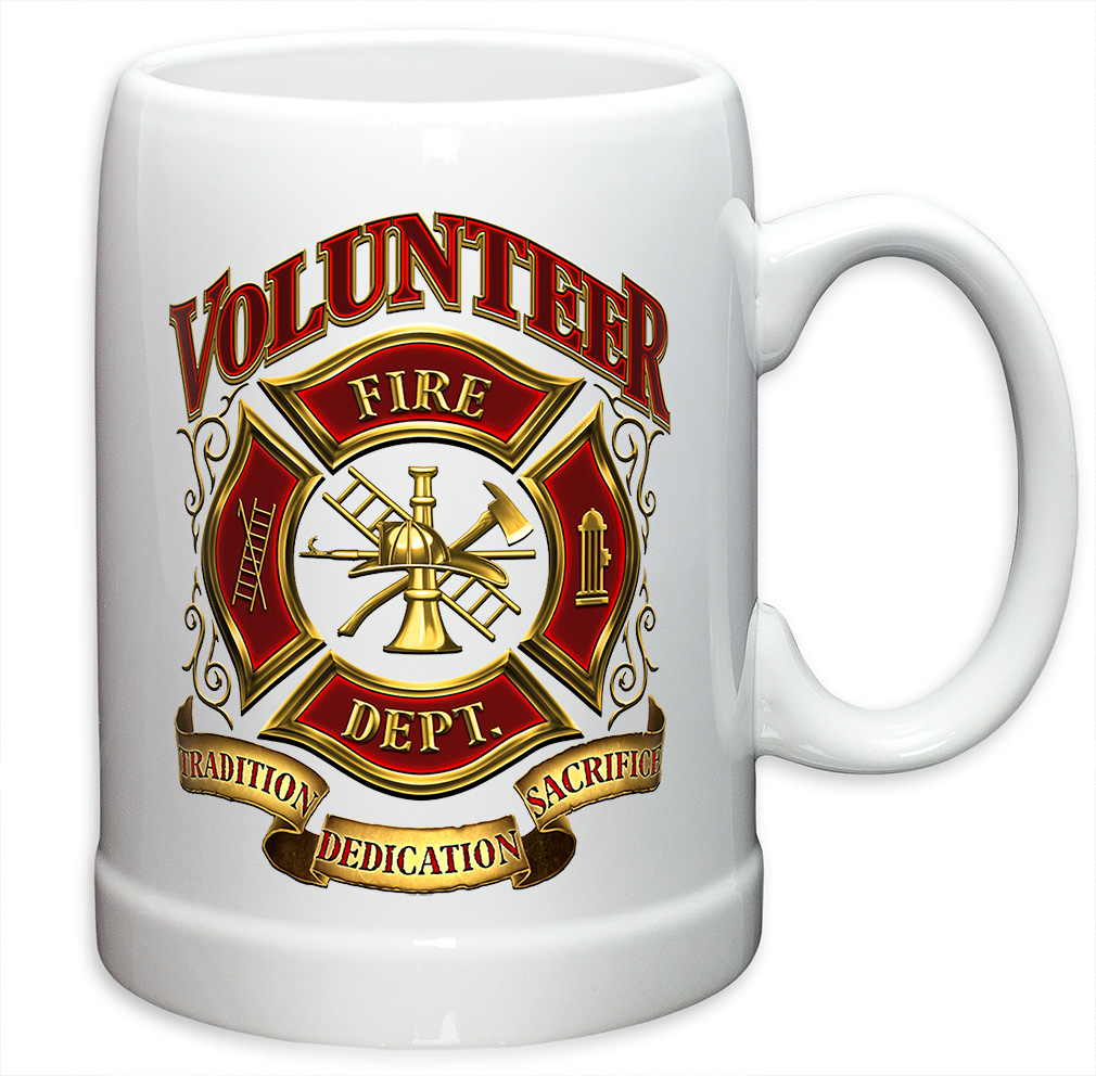 Coffee Cup- Volunteer Firefighter Stoneware Mug